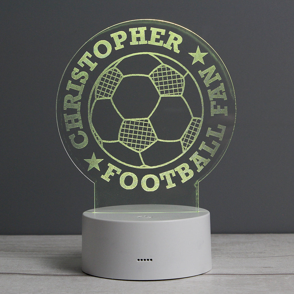 Candles & Reed Diffusers Personalised Football LED Colour Changing Desk Night Light