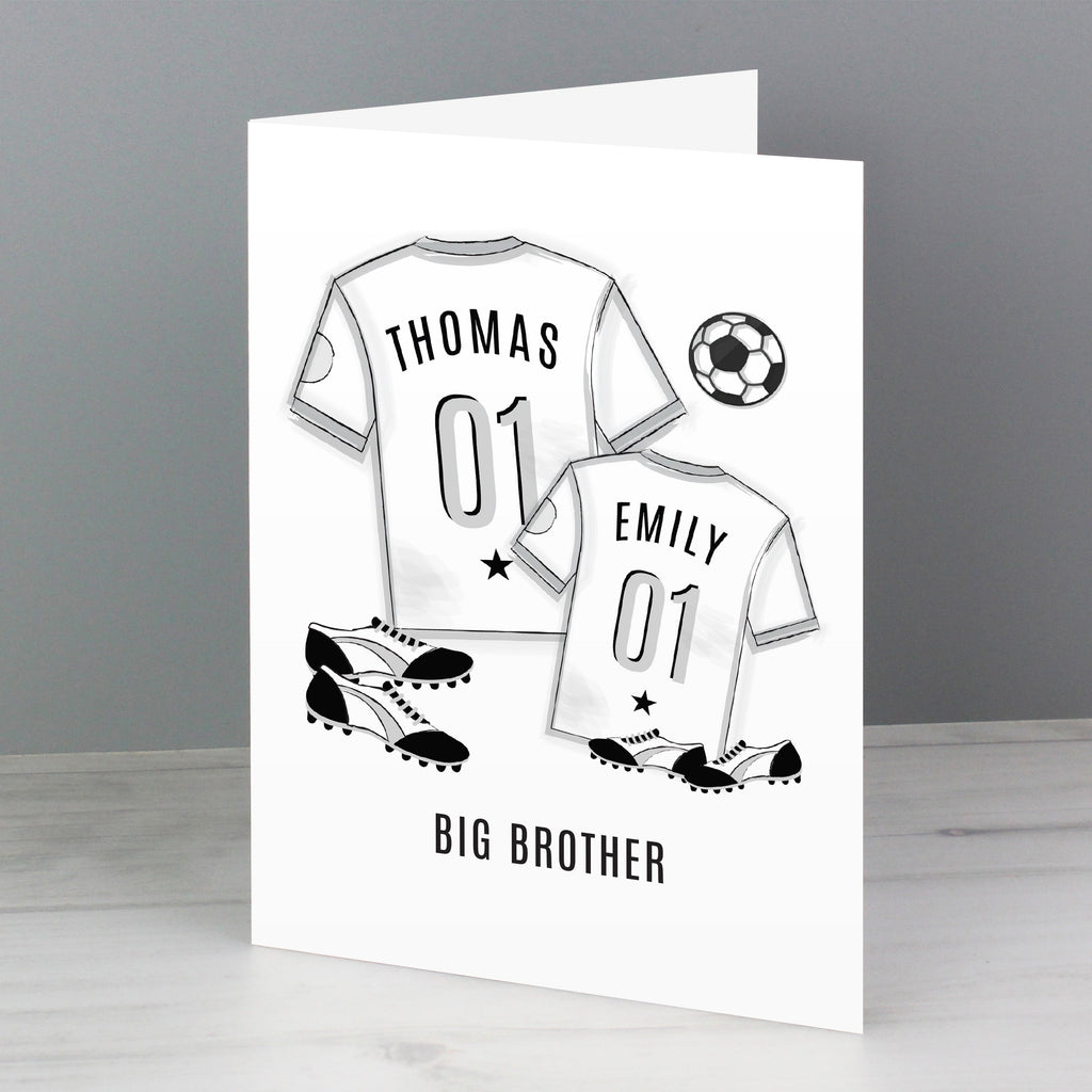 Greetings Cards Personalised Football Mini Me Card