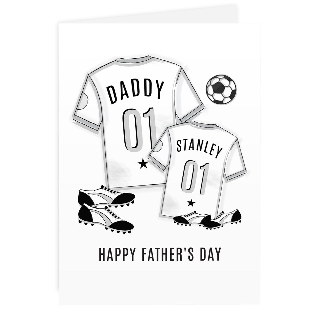 Greetings Cards Personalised Football Mini Me Card