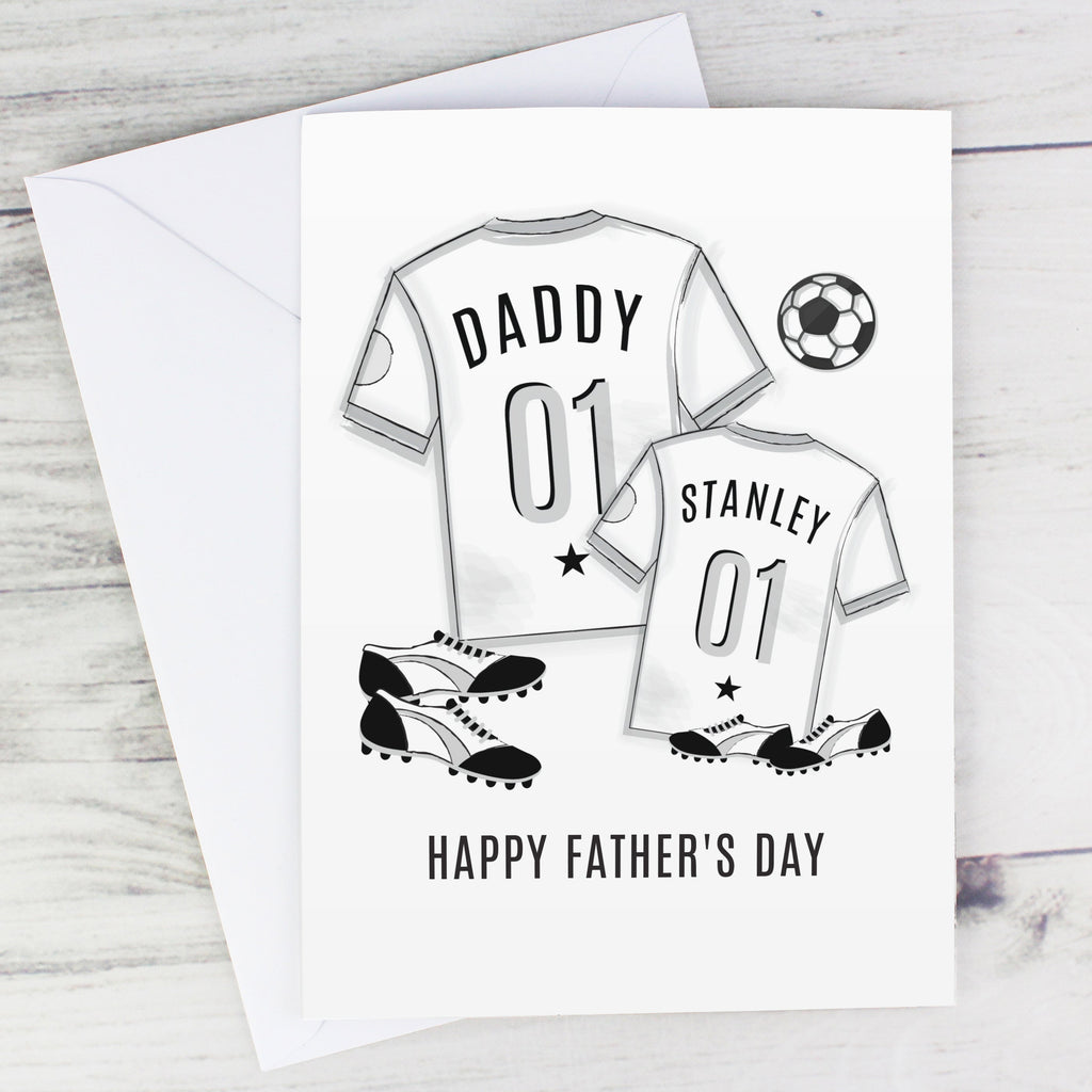 Greetings Cards Personalised Football Mini Me Card