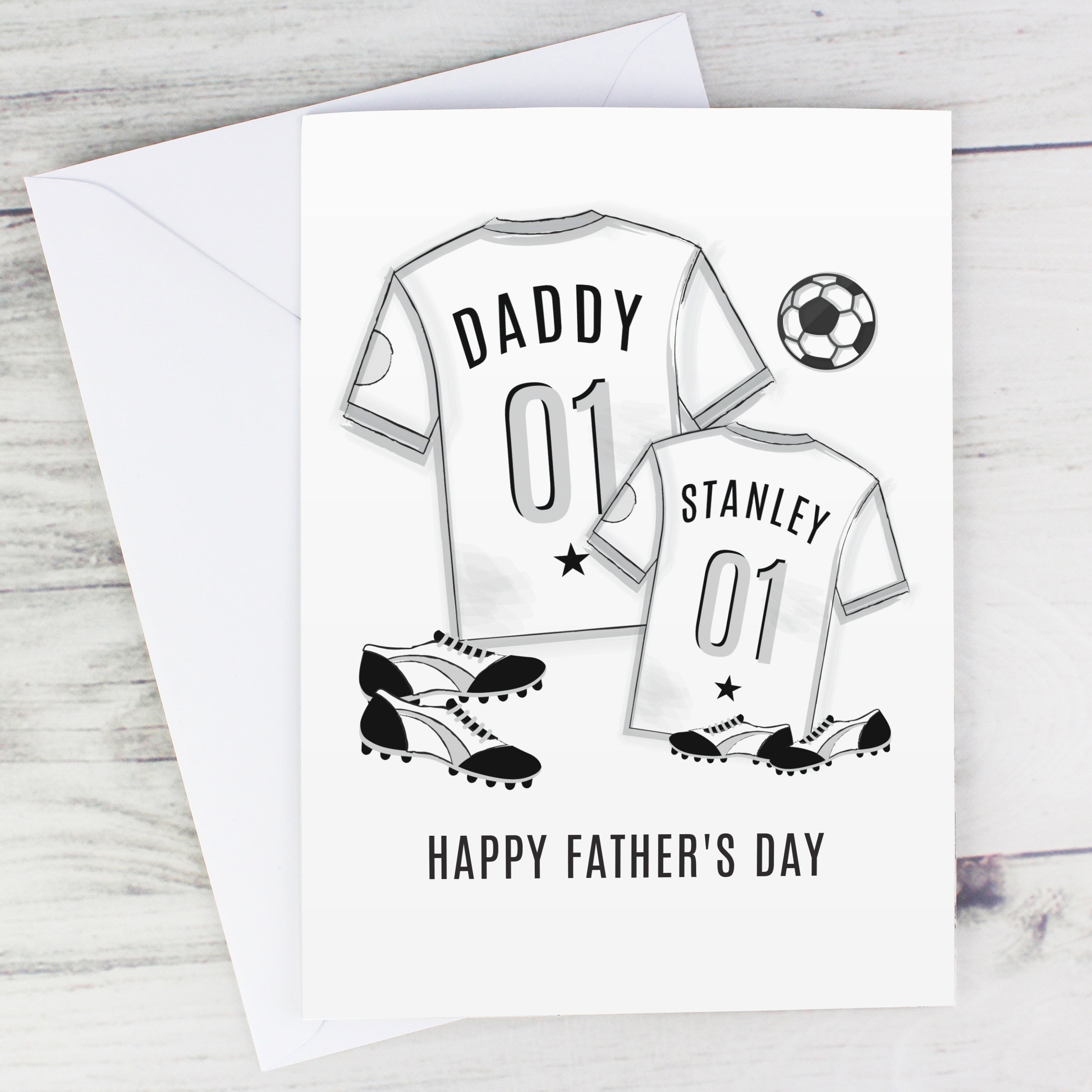 Greetings Cards Personalised Football Mini Me Card
