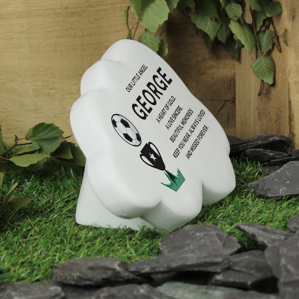Ornaments Personalised Football Resin Memorial Cloud
