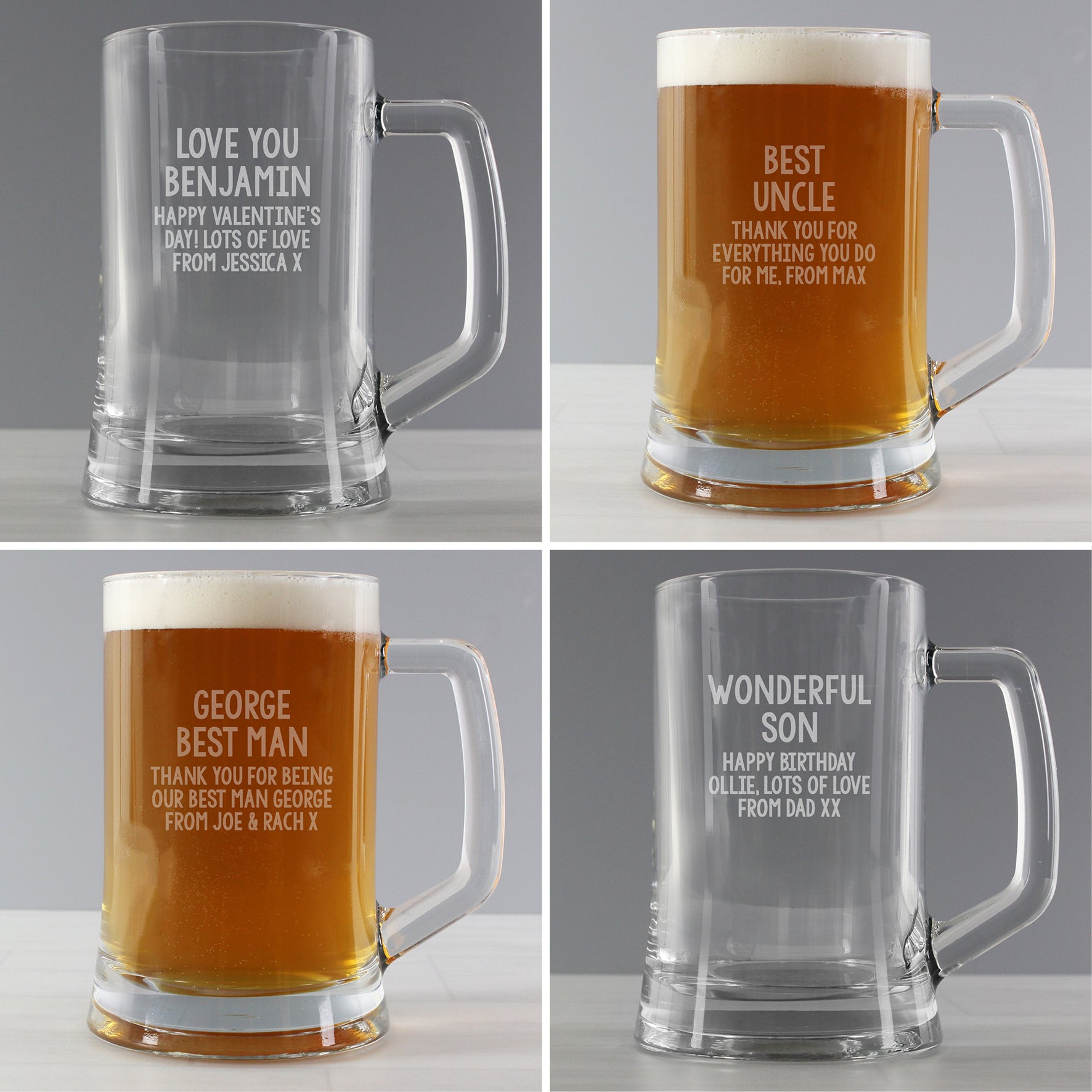 Glasses & Barware Personalised Free Text Pint Stern Tankard
