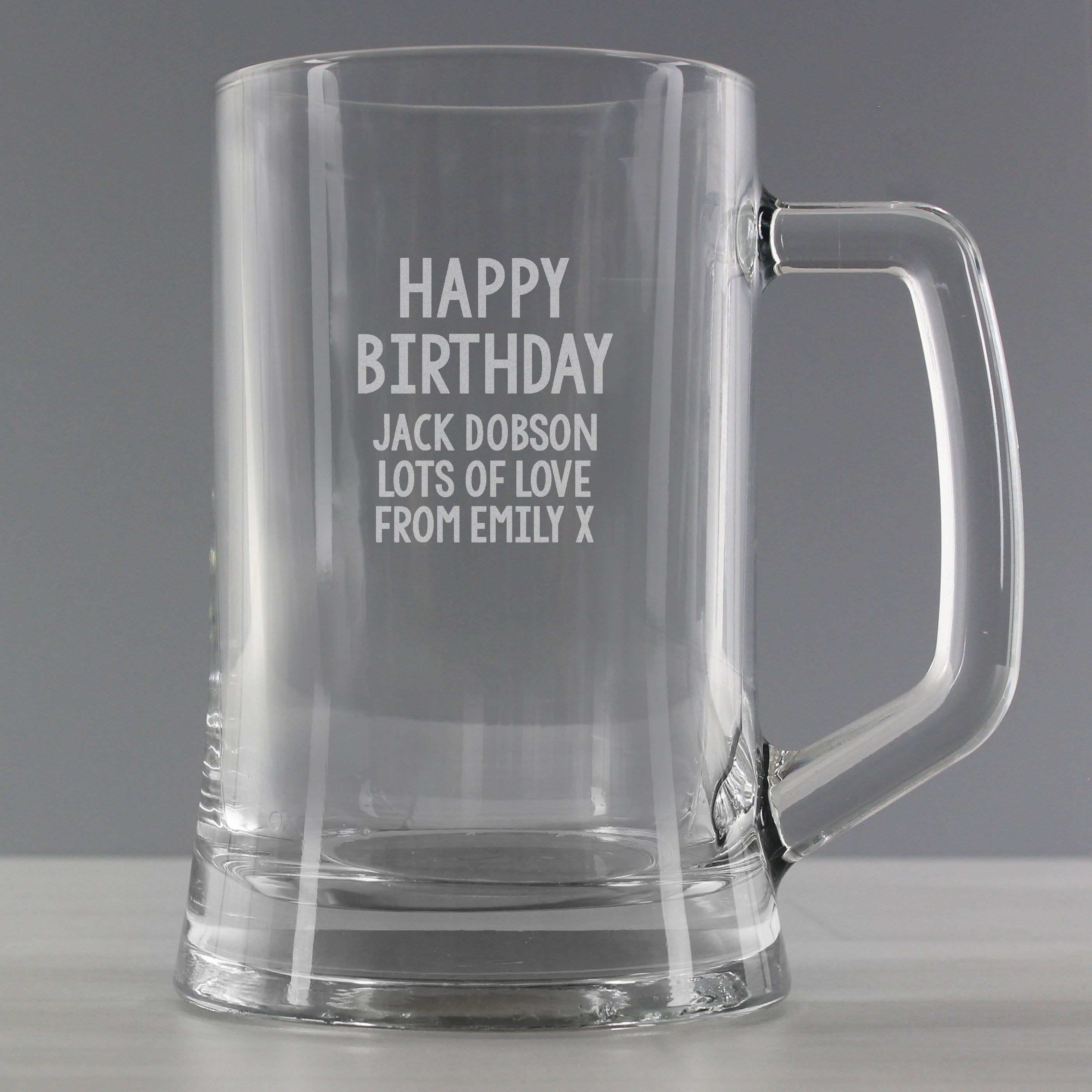 Glasses & Barware Personalised Free Text Pint Stern Tankard