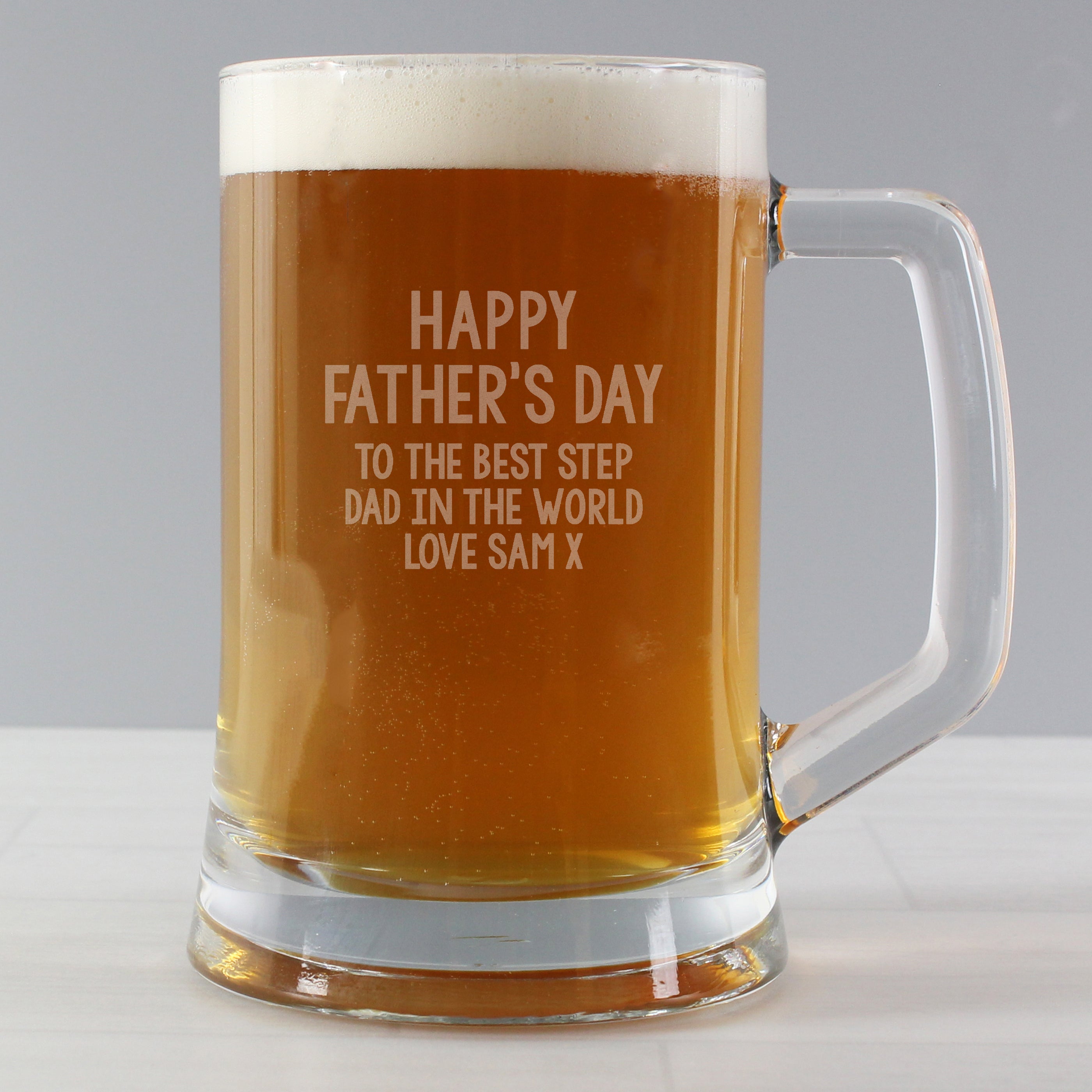 Glasses & Barware Personalised Free Text Pint Stern Tankard