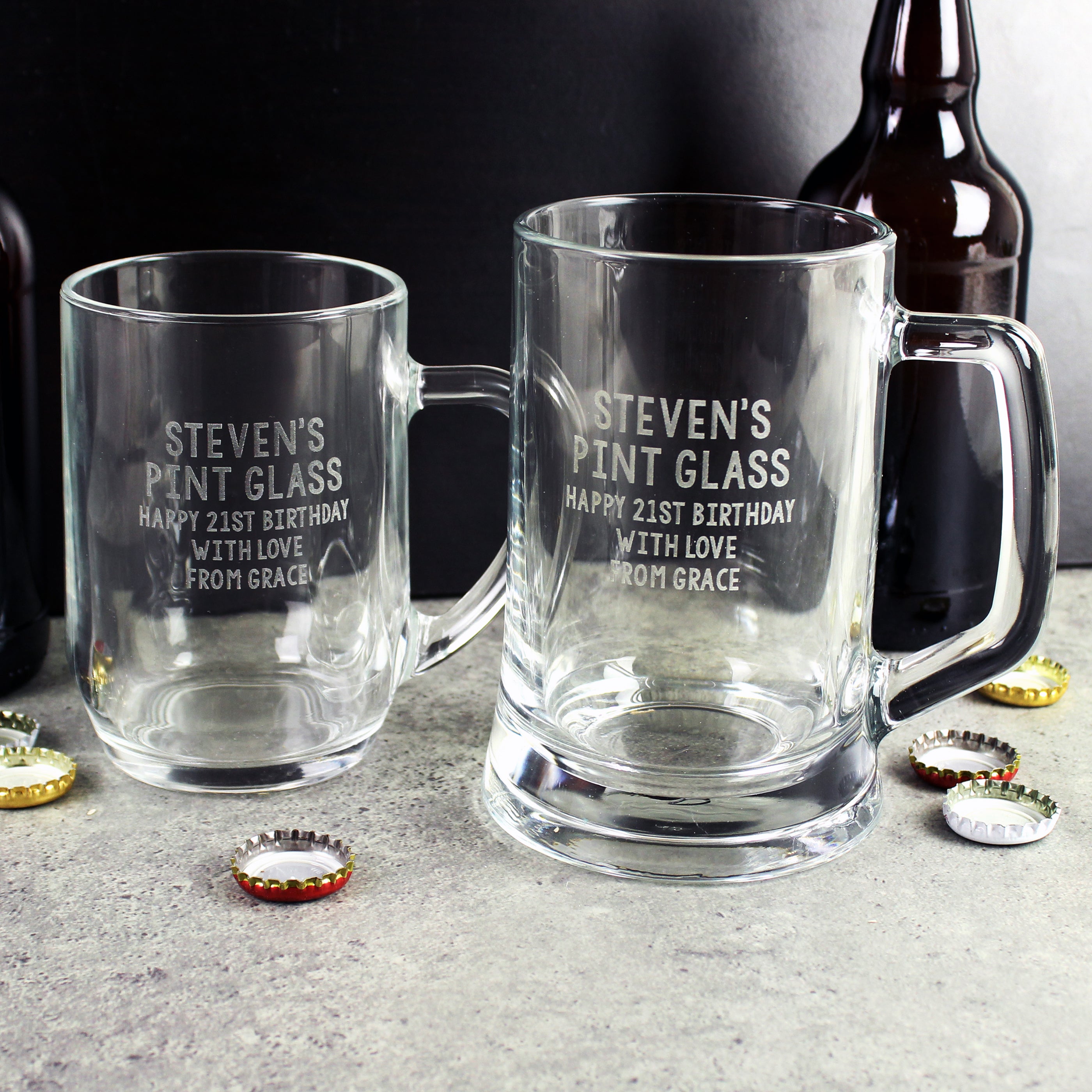 Glasses & Barware Personalised Free Text Pint Stern Tankard