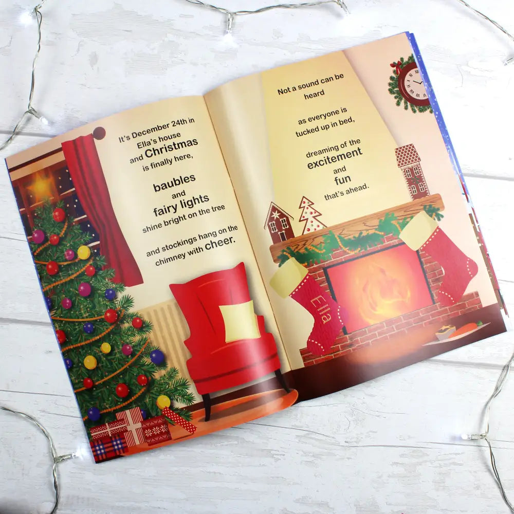 Books Personalised Girls ""It's Christmas"" Story Book, Featuring Santa and his Elf Twinkles