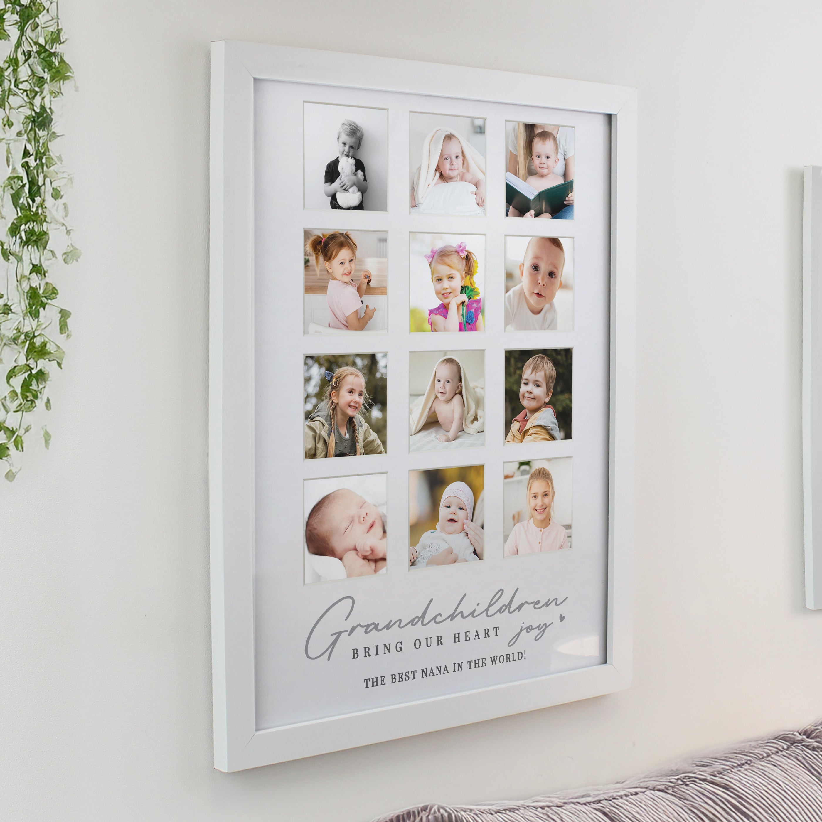 Poster Frames Personalised Grandchildren White Multi Photo Frame