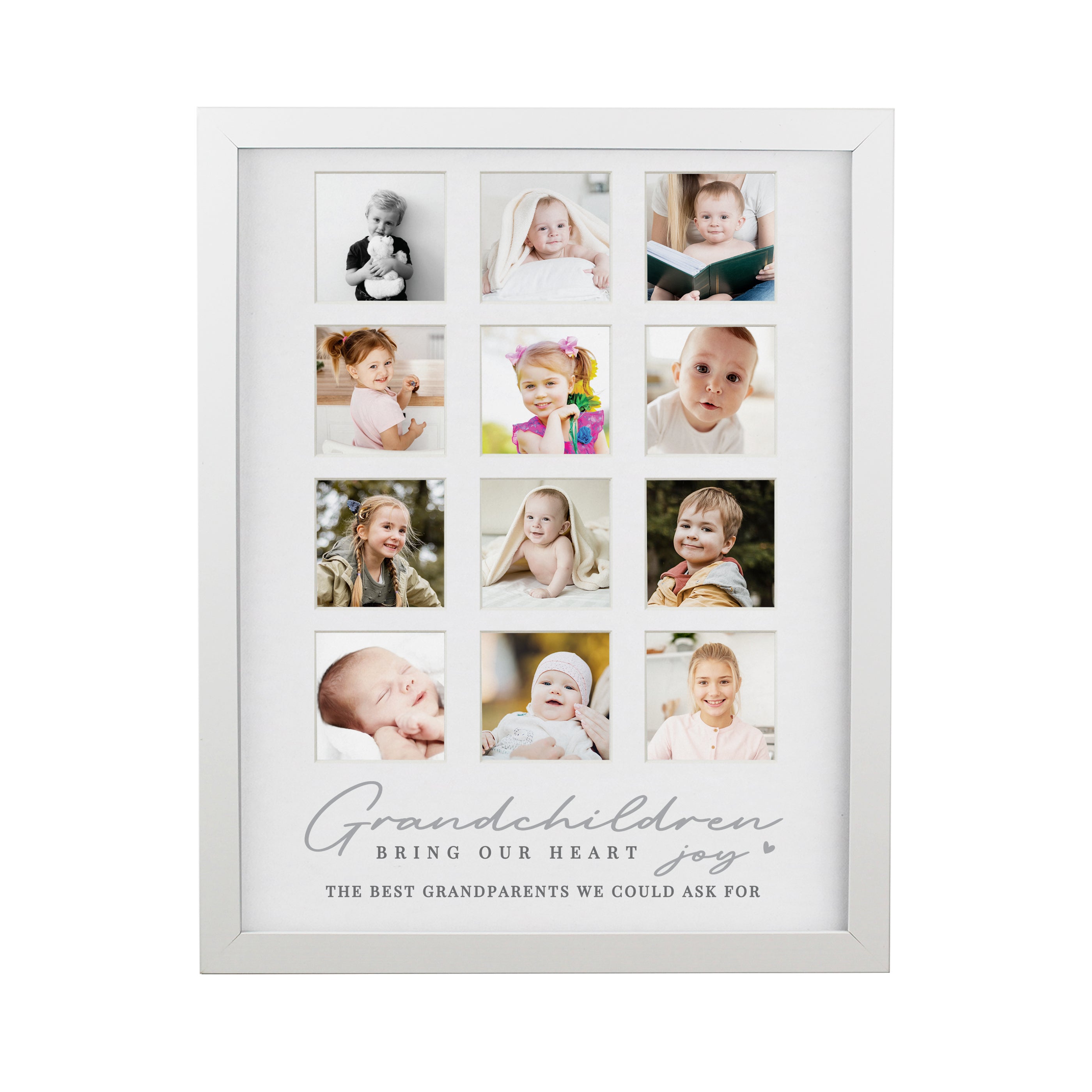 Poster Frames Personalised Grandchildren White Multi Photo Frame