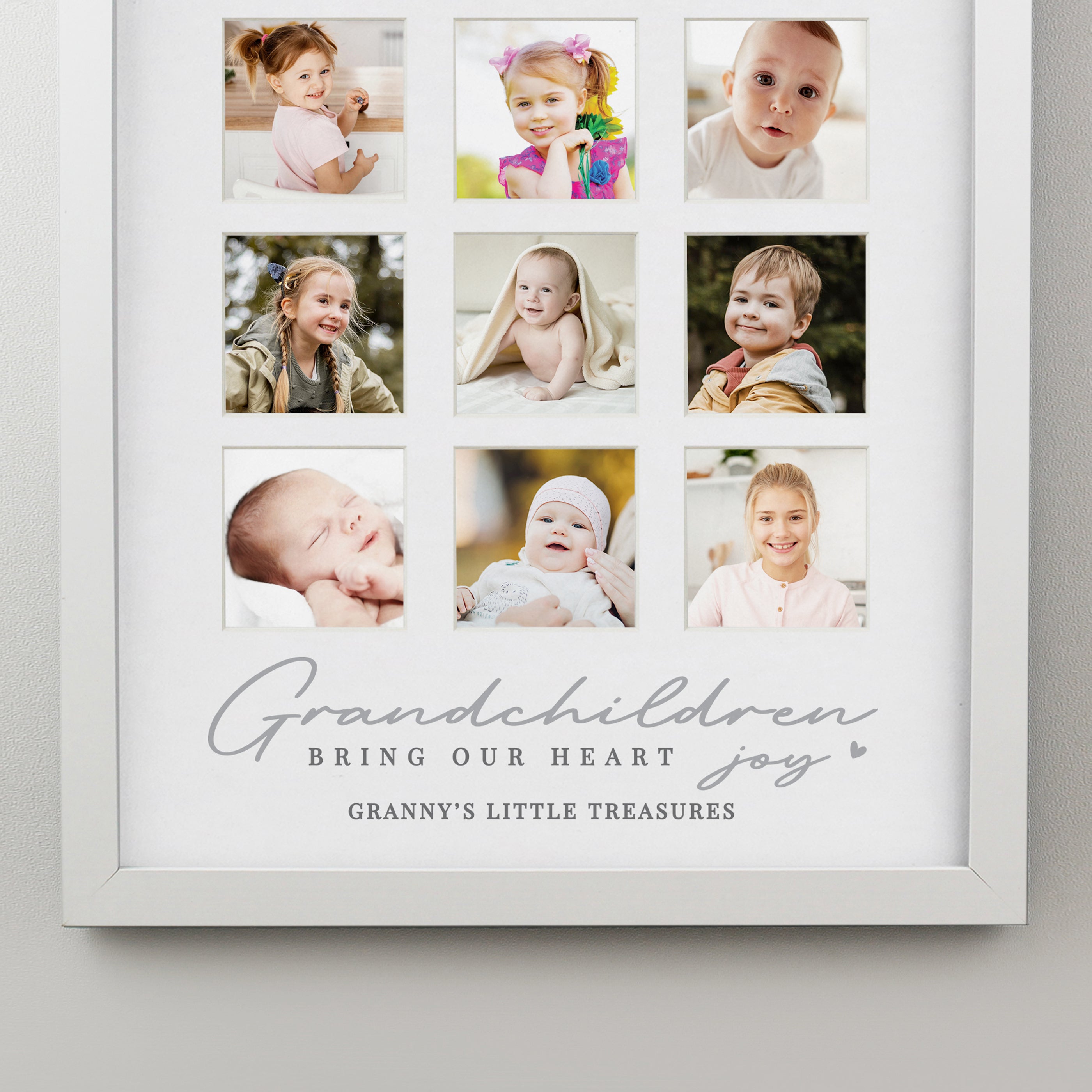 Poster Frames Personalised Grandchildren White Multi Photo Frame
