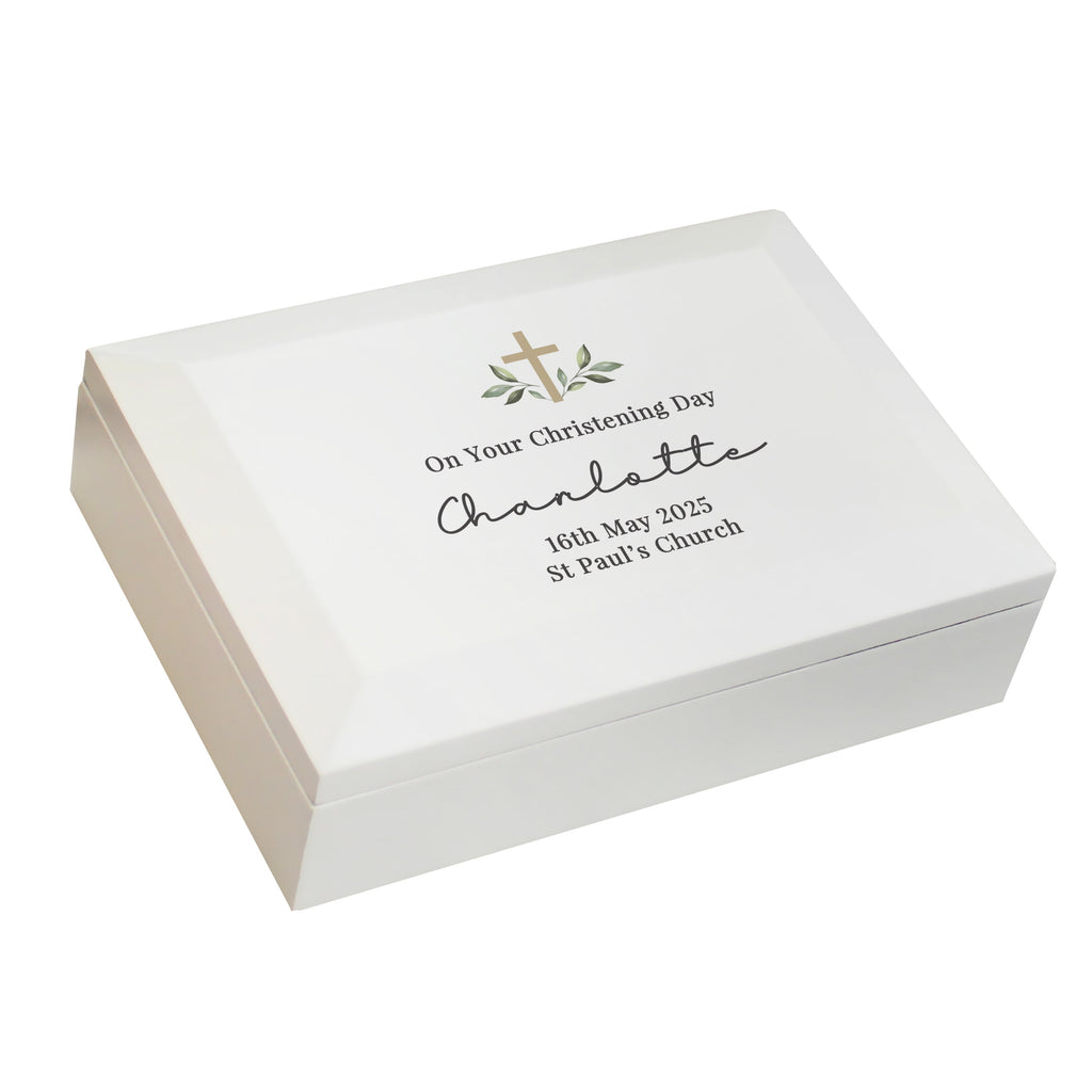 Trinket, Jewellery & Keepsake Boxes Personalised Holy Communion / Christening Wooden Jewellery Box