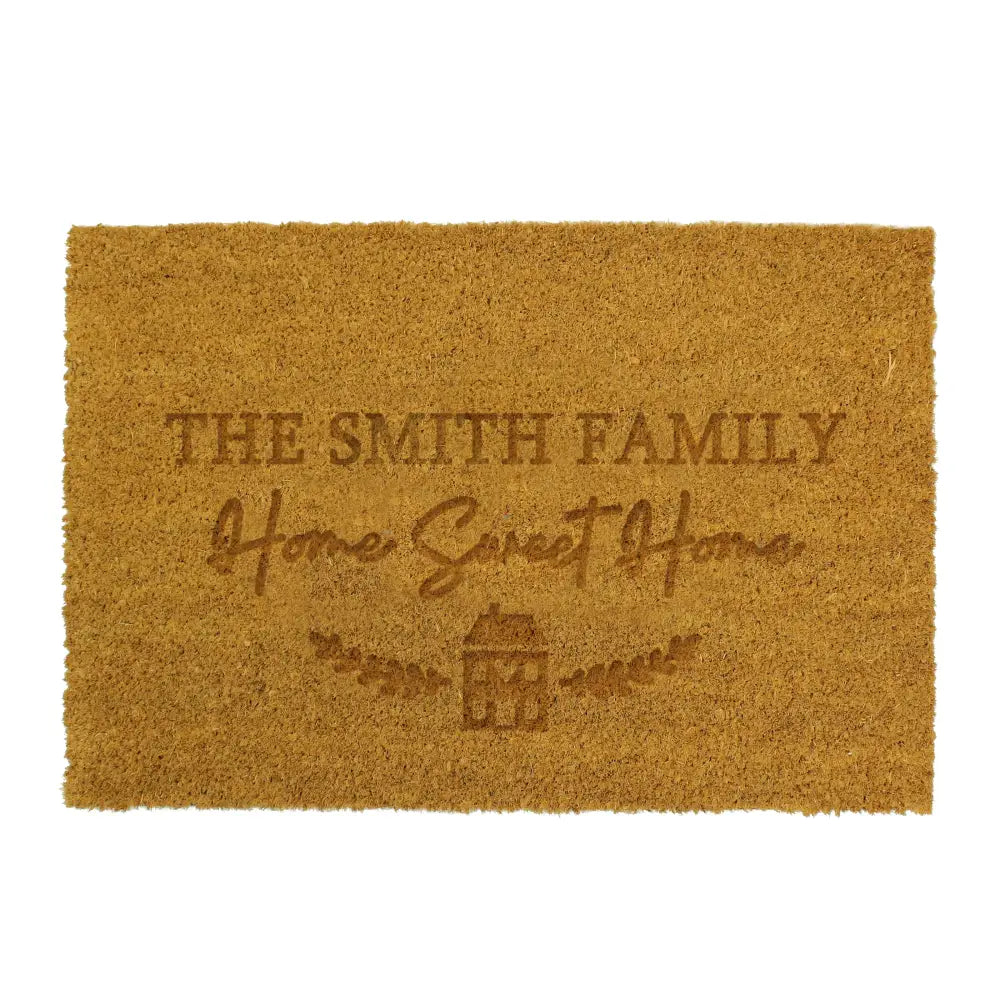 Doormats Personalised Home Sweet Home Rectangle Indoor Doormat
