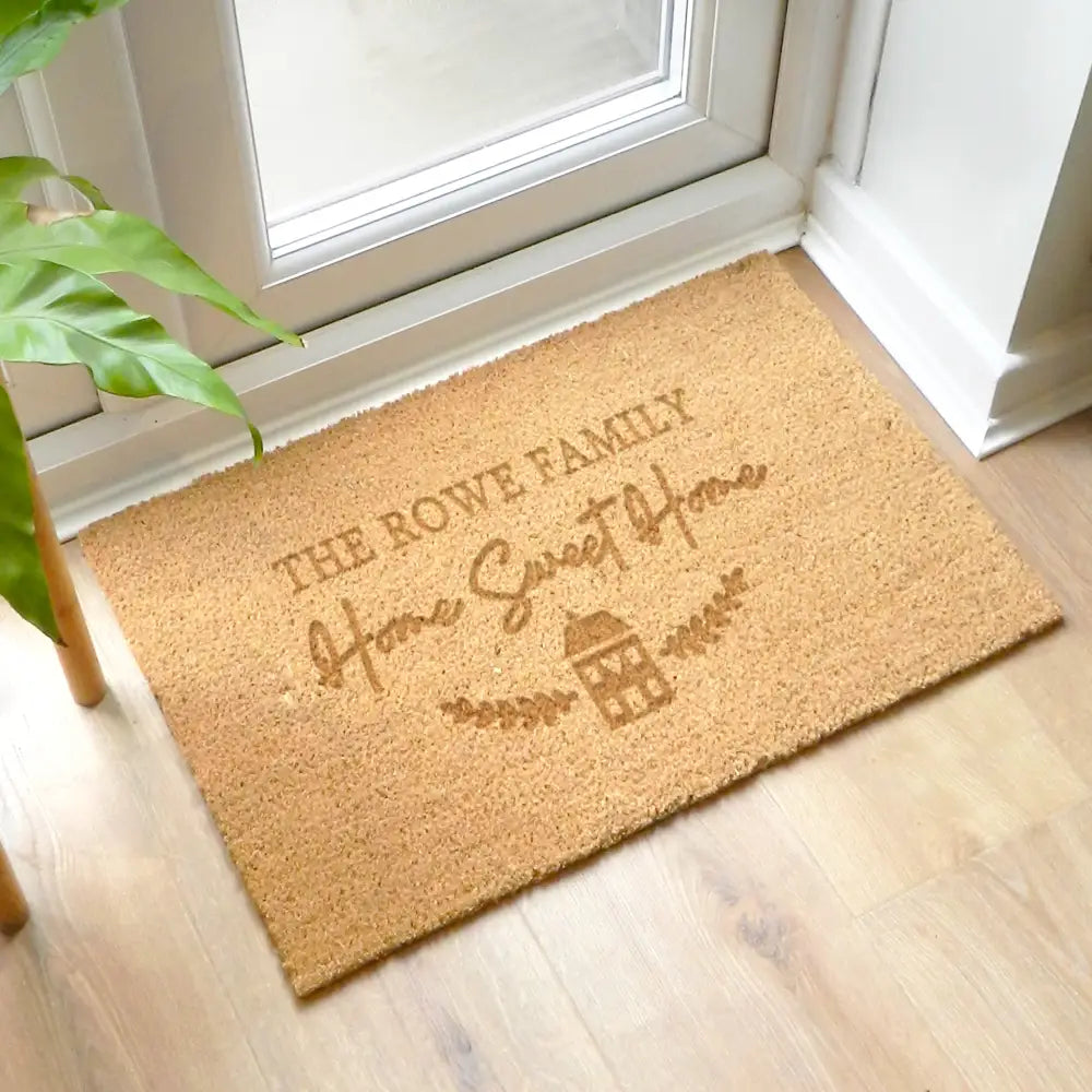 Doormats Personalised Home Sweet Home Rectangle Indoor Doormat