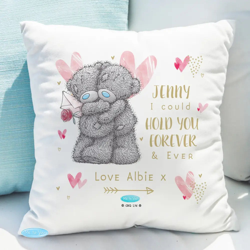 Textiles Personalised Me To You Hold You Forever Cushion