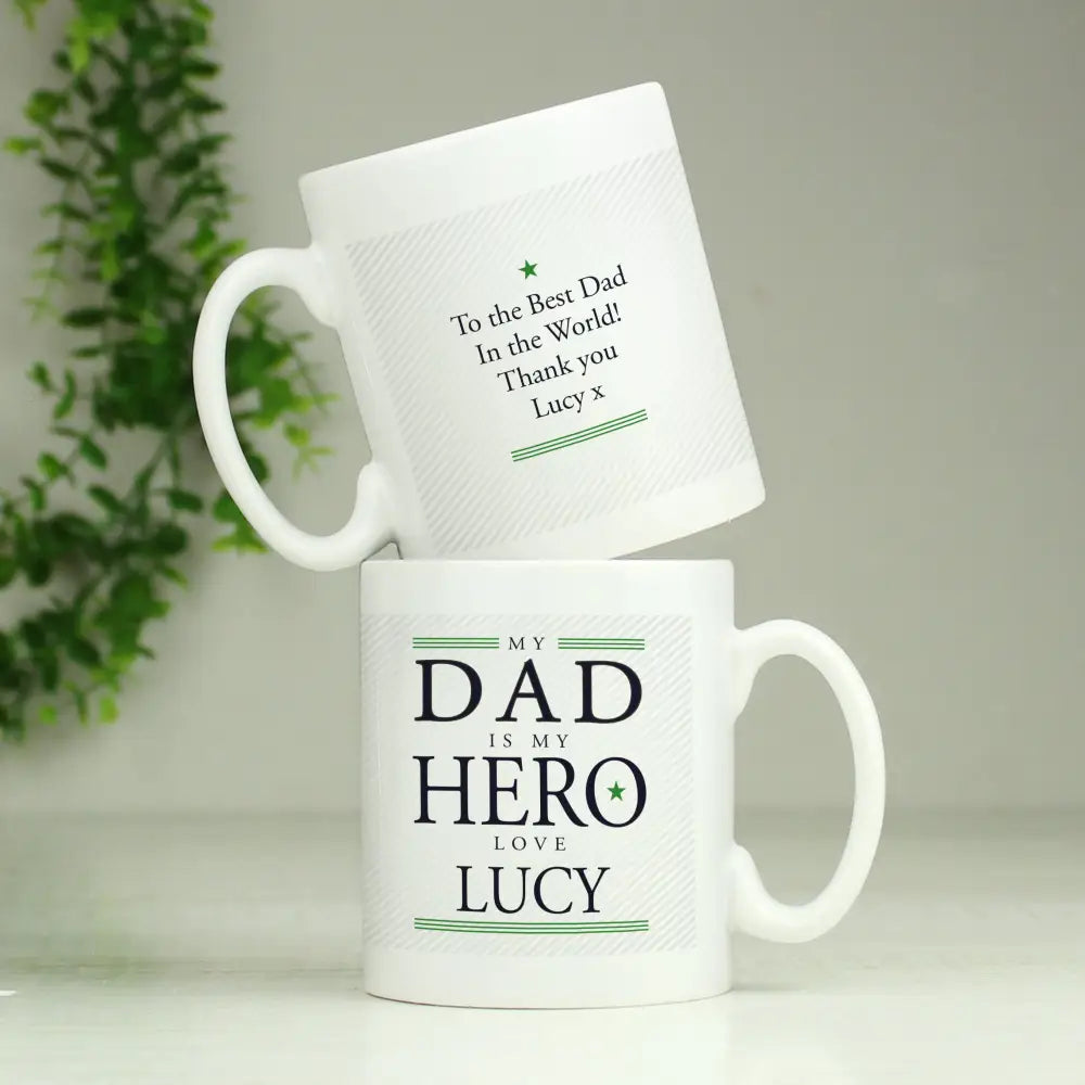 Mugs Personalised My Dad is My Hero Mug