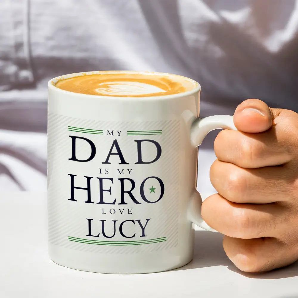 Mugs Personalised My Dad is My Hero Mug