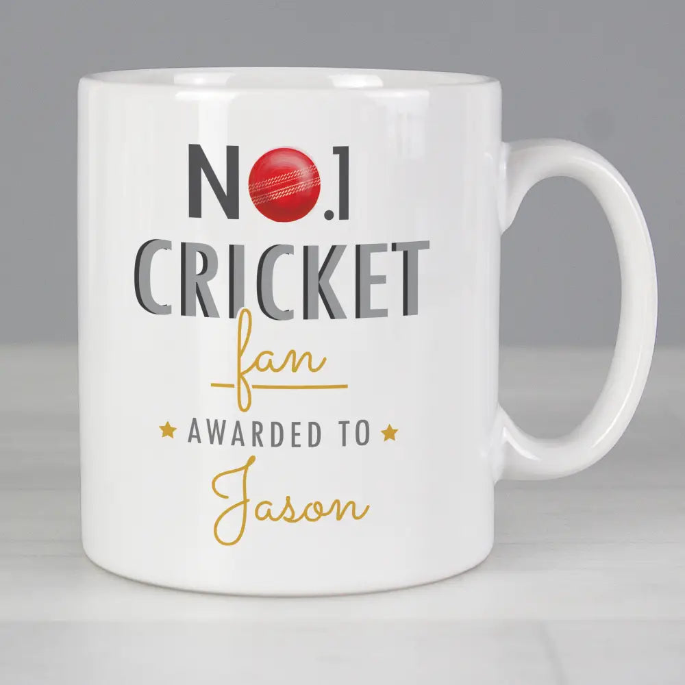 Mugs Personalised No.1 Cricket Fan Mug