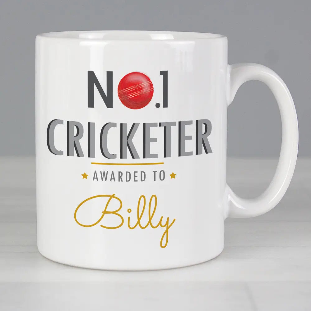 Mugs Personalised No.1 Cricketer Mug