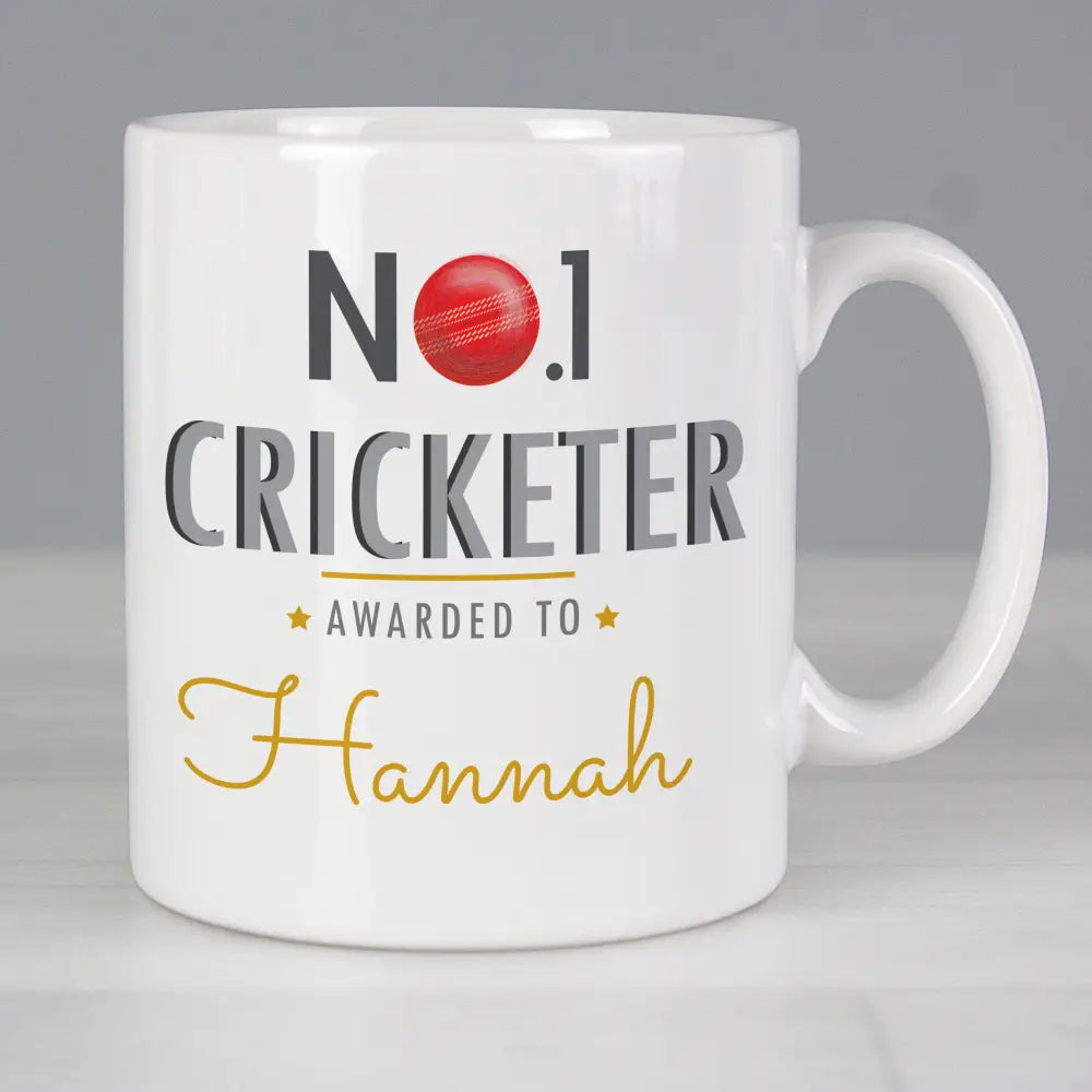 Mugs Personalised No.1 Cricketer Mug