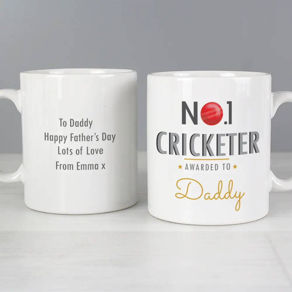 Mugs Personalised No.1 Cricketer Mug