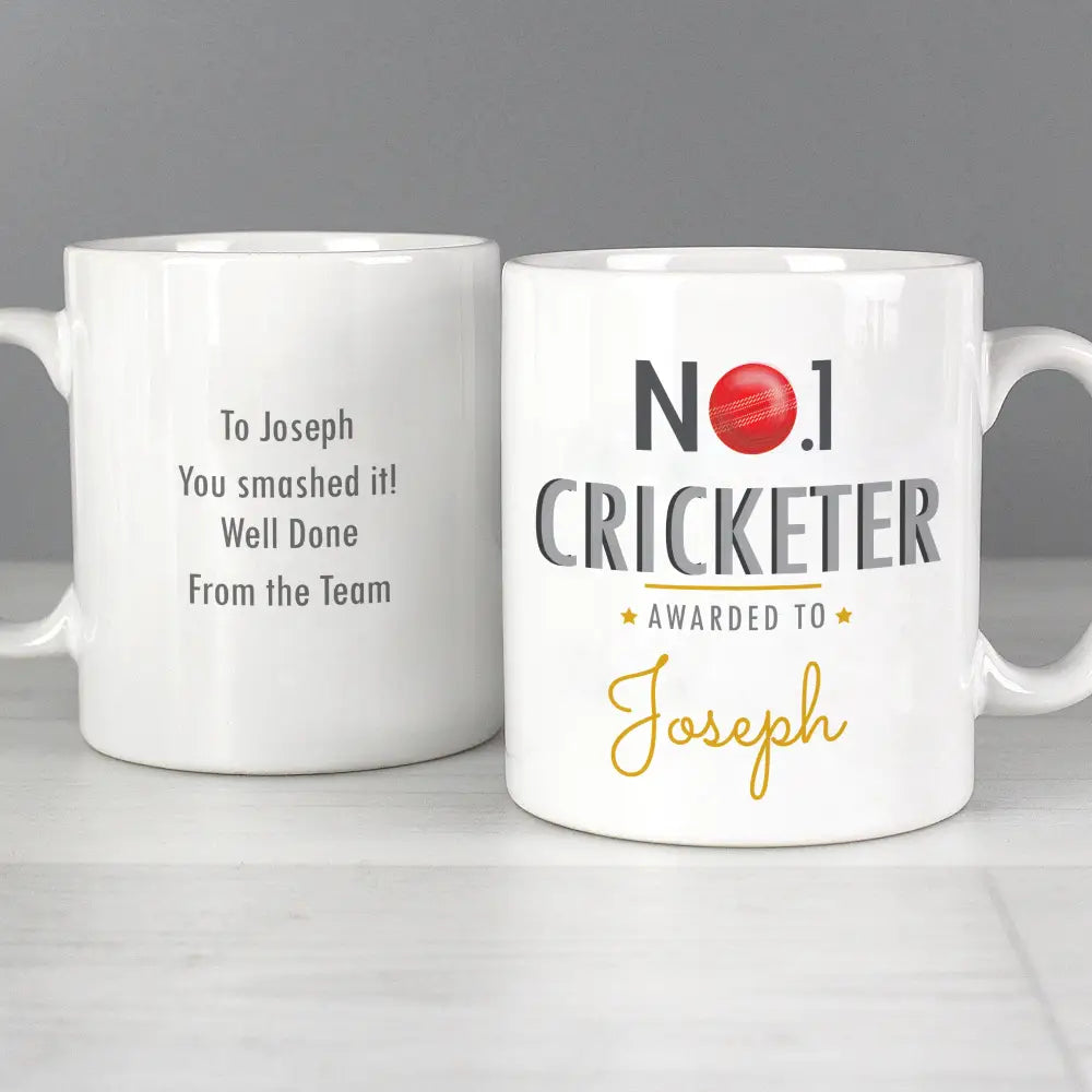 Mugs Personalised No.1 Cricketer Mug