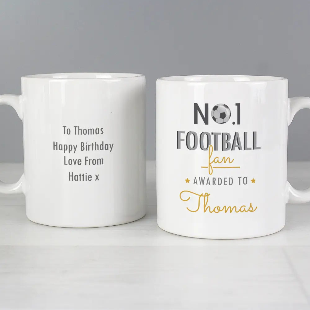 Mugs Personalised No.1 Football Fan Mug