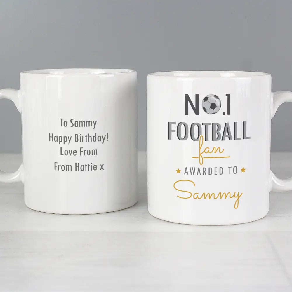 Mugs Personalised No.1 Football Fan Mug