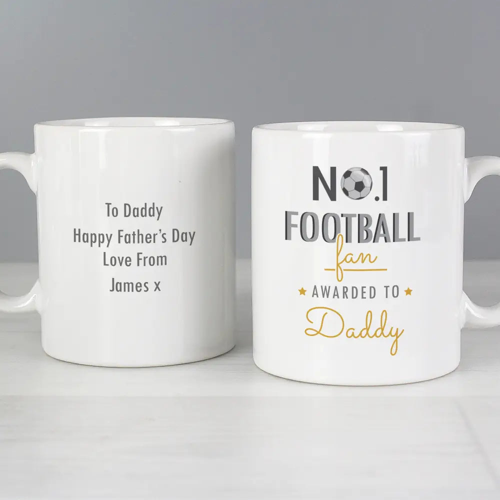 Mugs Personalised No.1 Football Fan Mug