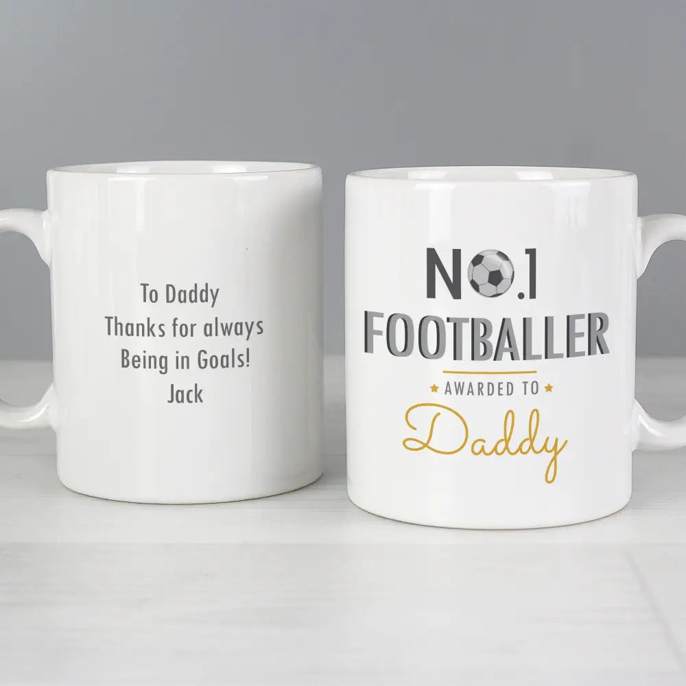Mugs Personalised No.1 Footballer Mug