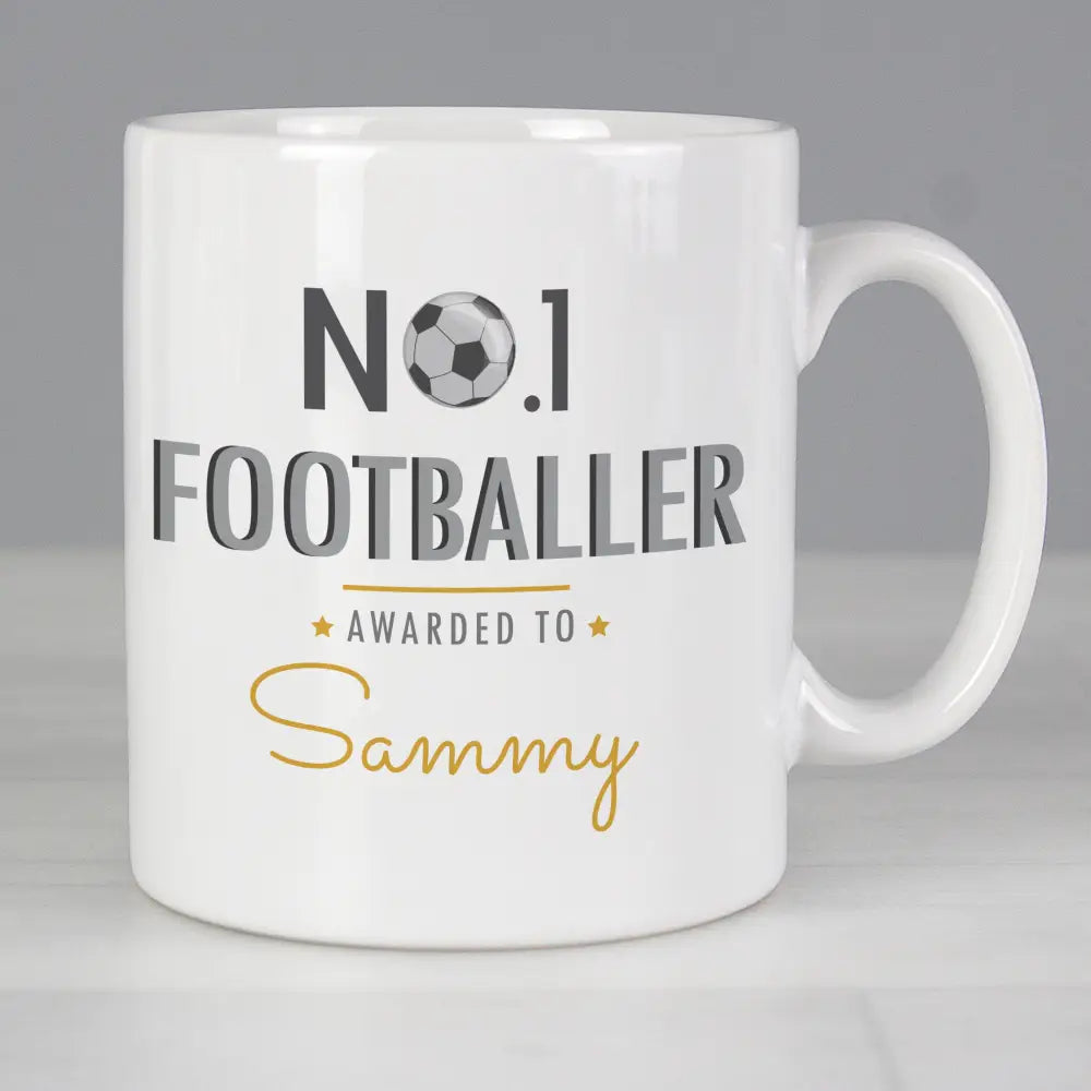 Mugs Personalised No.1 Footballer Mug