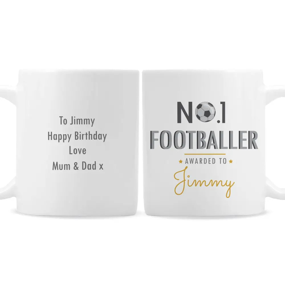 Mugs Personalised No.1 Footballer Mug
