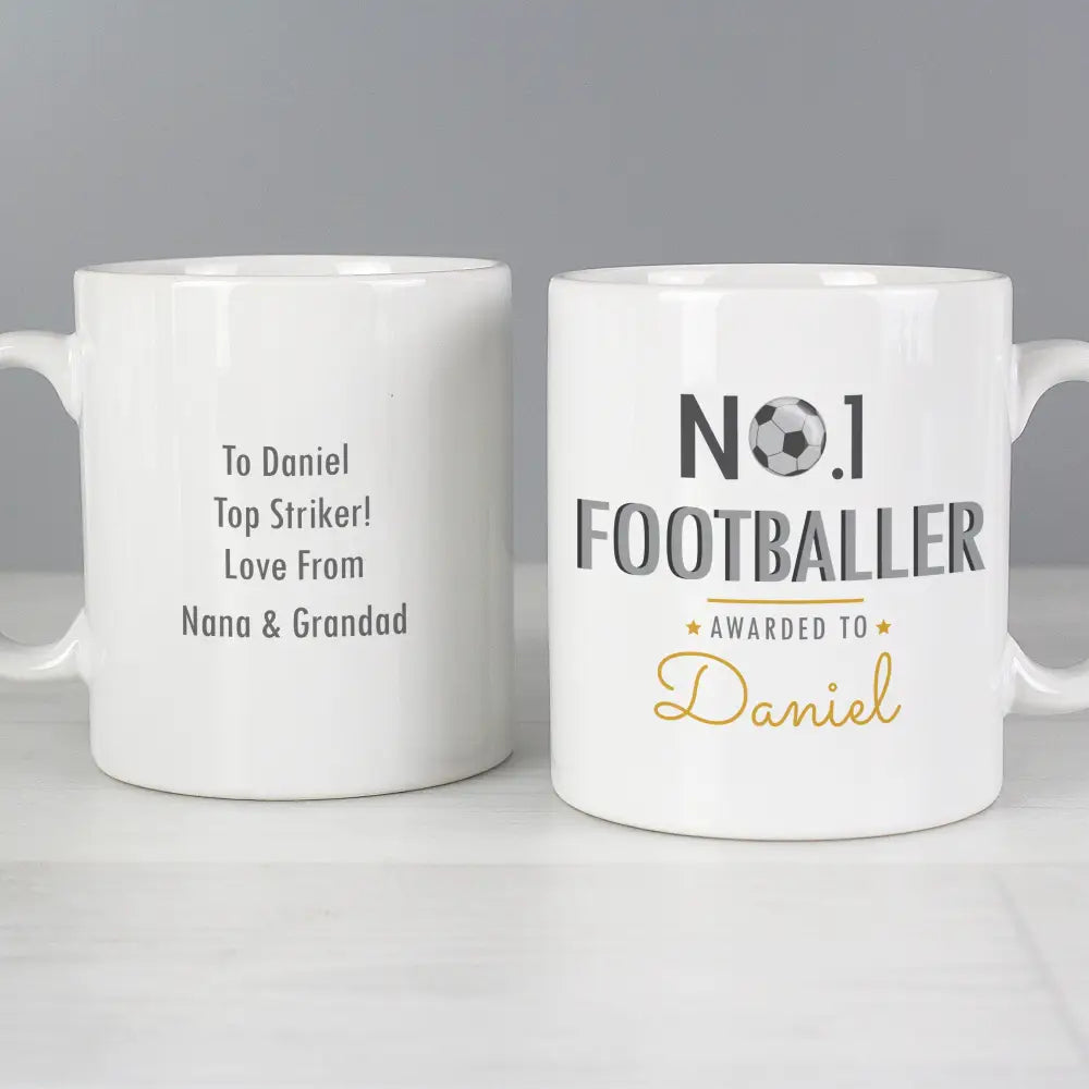 Mugs Personalised No.1 Footballer Mug
