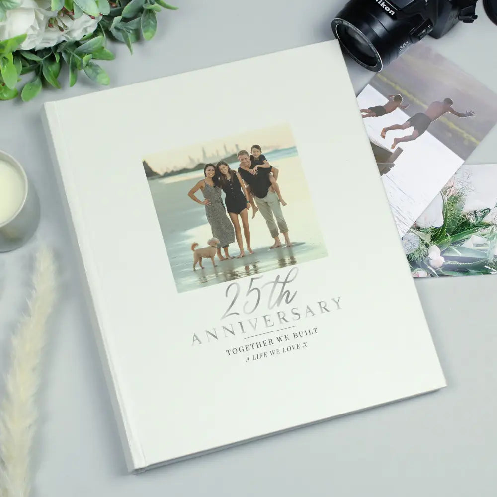 Photo Frames, Albums and Guestbooks Personalised Photo Upload 25th Anniversary Traditional Photo Album