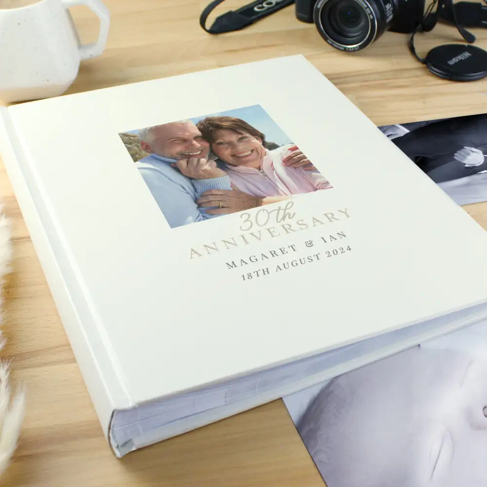 Photo Frames, Albums and Guestbooks Personalised Photo Upload 30th Anniversary Traditional Photo Album