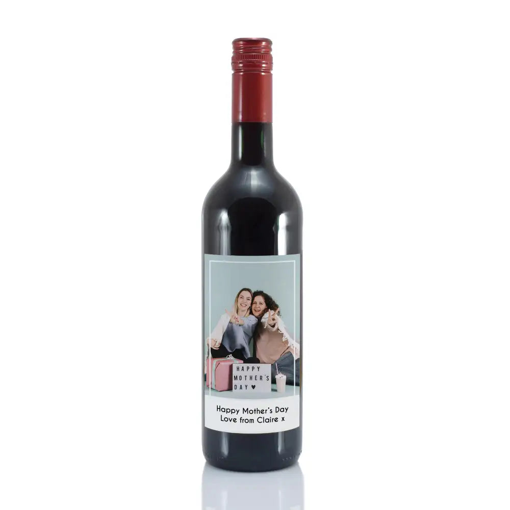 Alcohol Personalised Photo Upload Red Wine