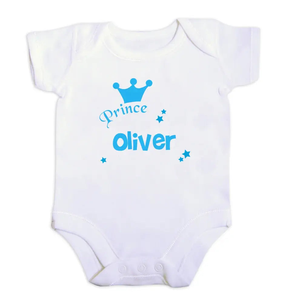 Clothing Personalised Prince Baby Vest