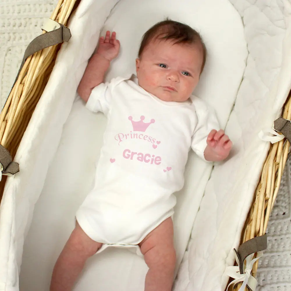 Clothing Personalised Princess Baby Vest