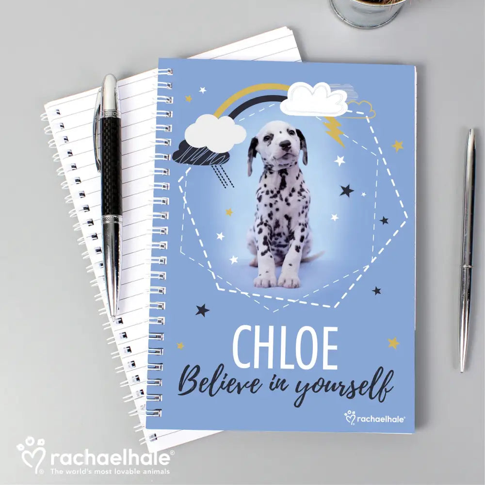 Stationery & Pens Personalised Rachael Hale Dalmatian A5 Notebook