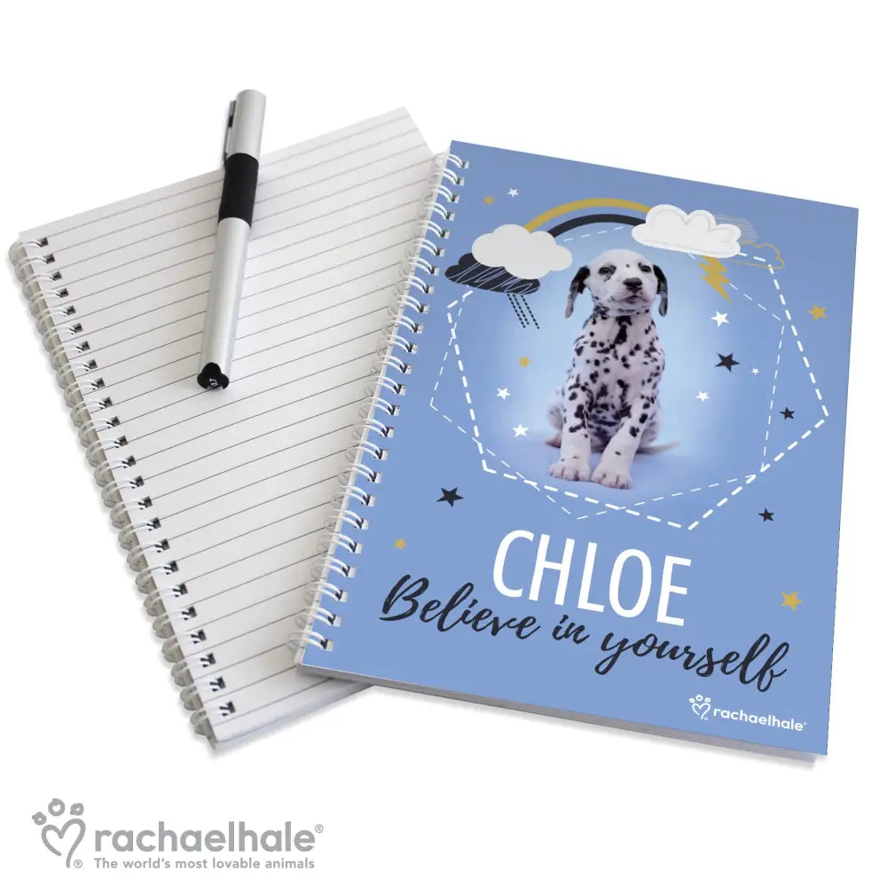 Stationery & Pens Personalised Rachael Hale Dalmatian A5 Notebook