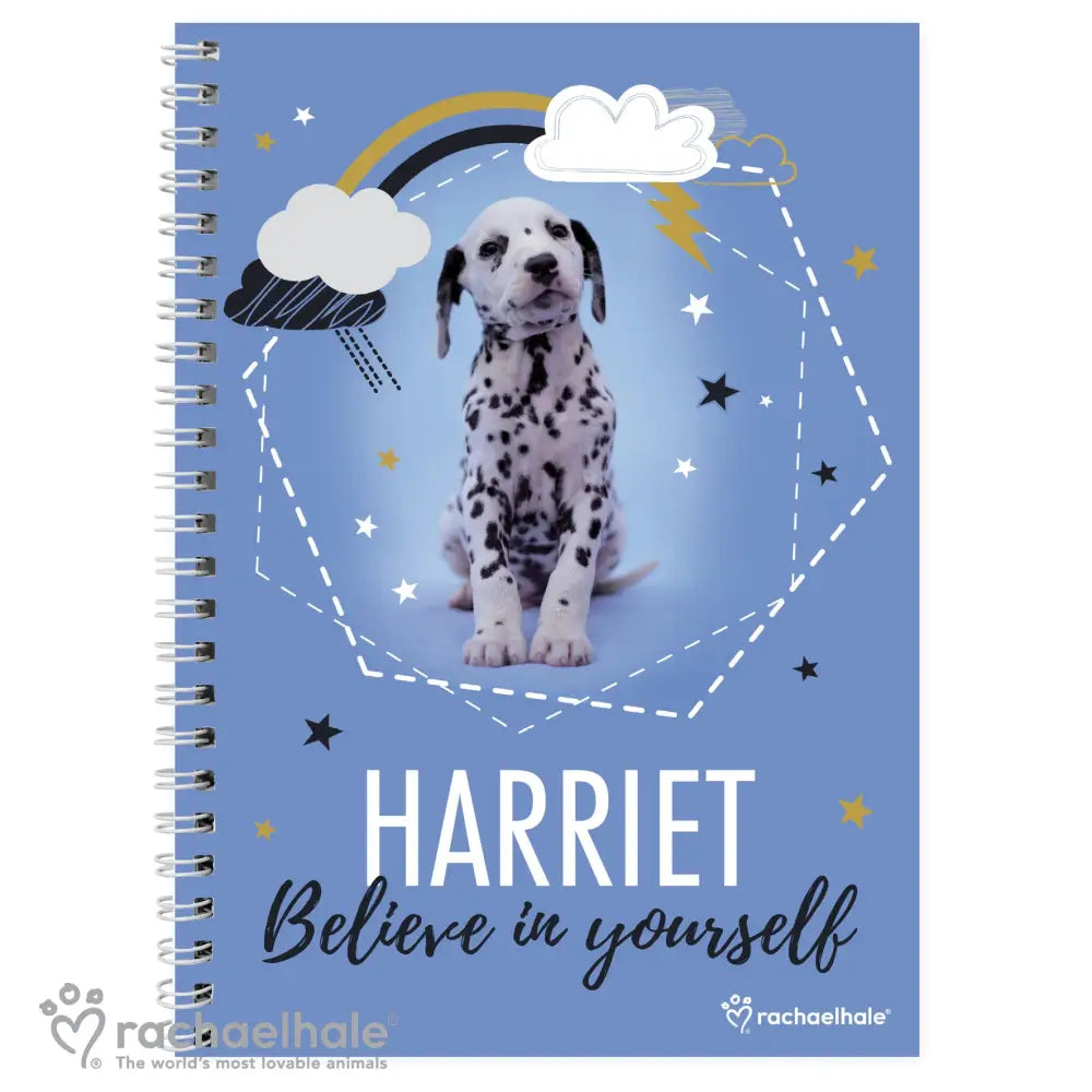 Stationery & Pens Personalised Rachael Hale Dalmatian A5 Notebook