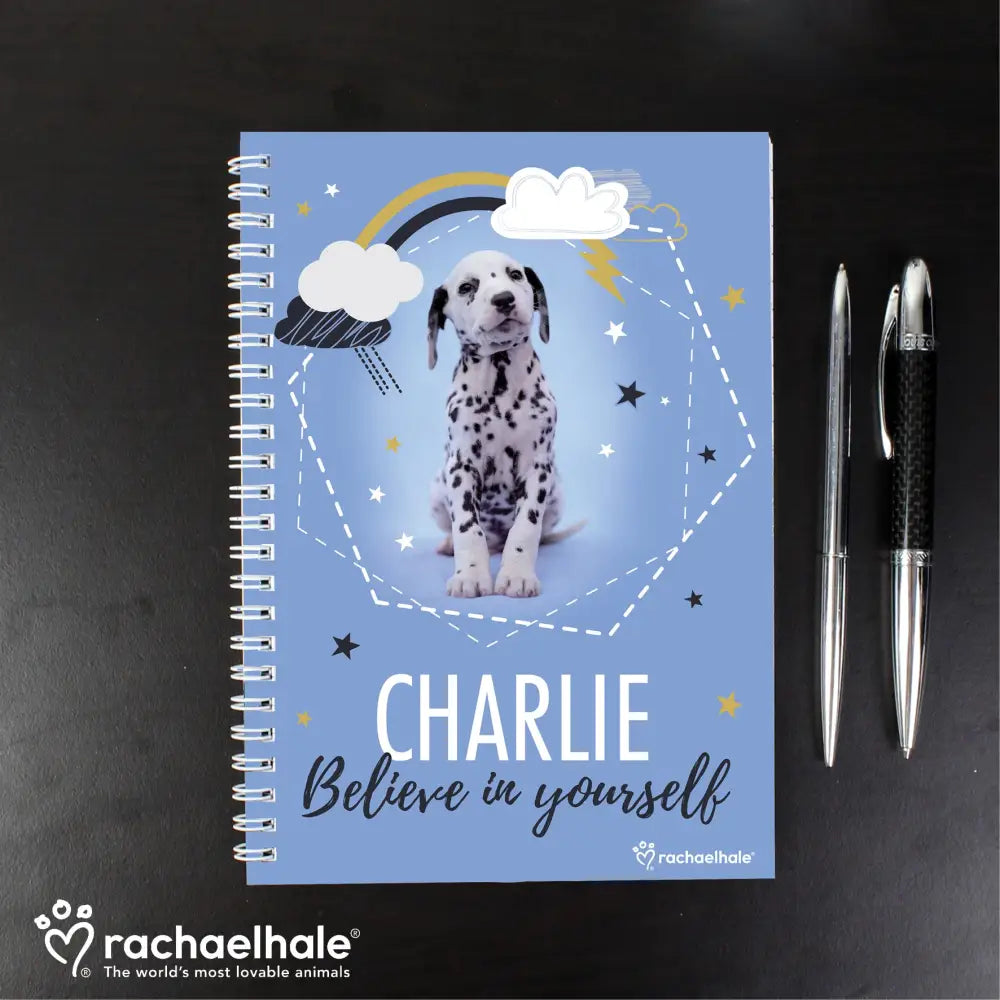 Stationery & Pens Personalised Rachael Hale Dalmatian A5 Notebook
