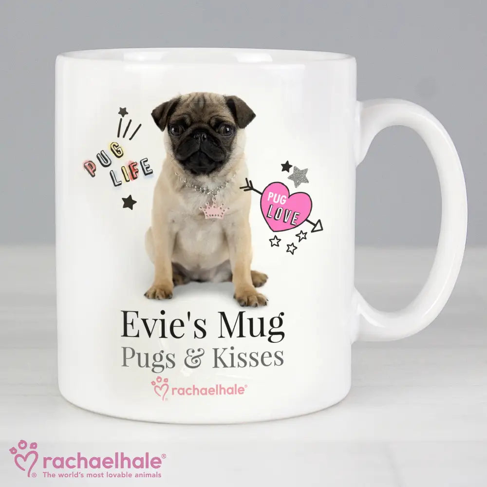 Mugs Personalised Rachael Hale Doodle Pug Mug