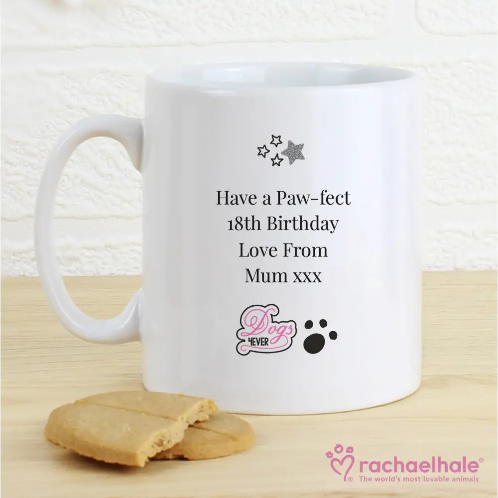 Mugs Personalised Rachael Hale Doodle Pug Mug