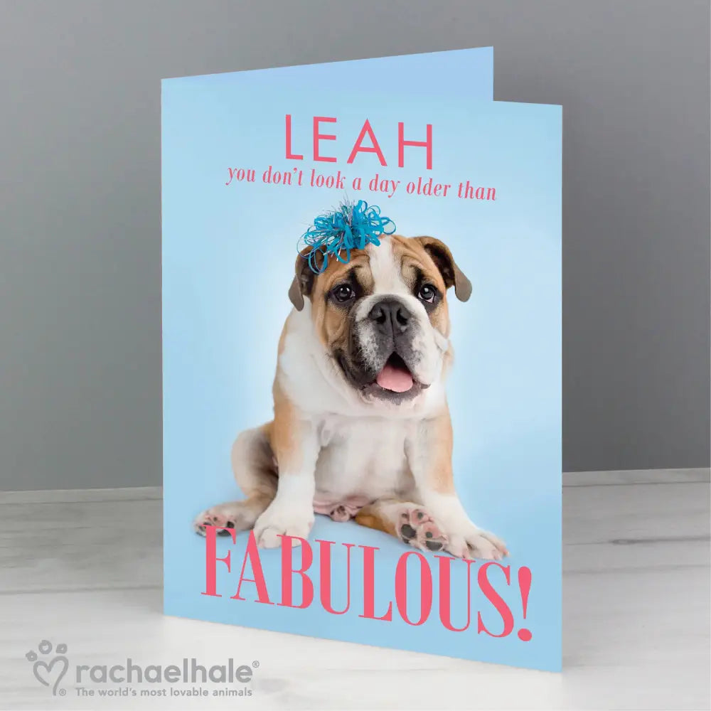 Greetings Cards Personalised Rachael Hale Fabulous Birthday Card
