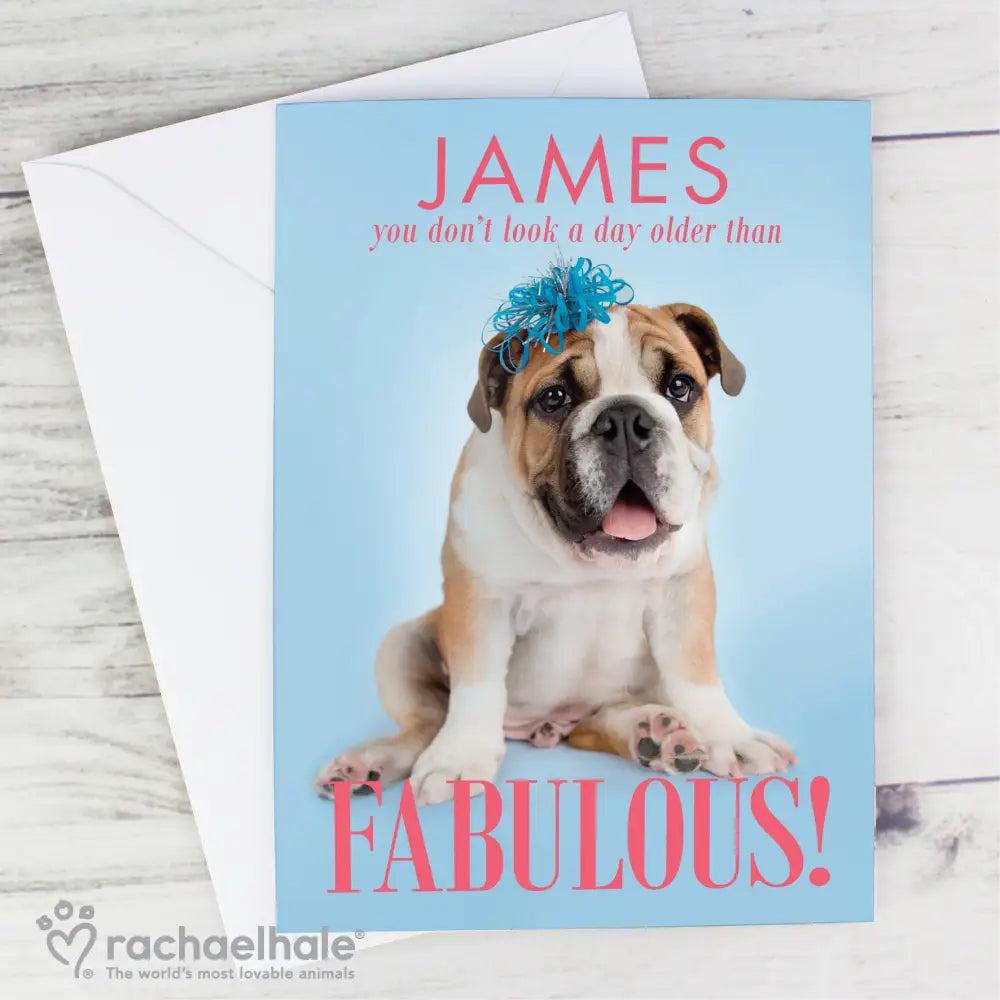 Greetings Cards Personalised Rachael Hale Fabulous Birthday Card