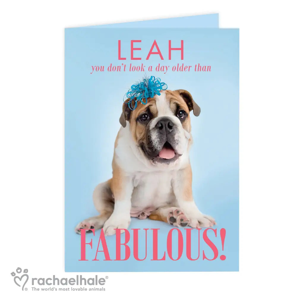 Greetings Cards Personalised Rachael Hale Fabulous Birthday Card