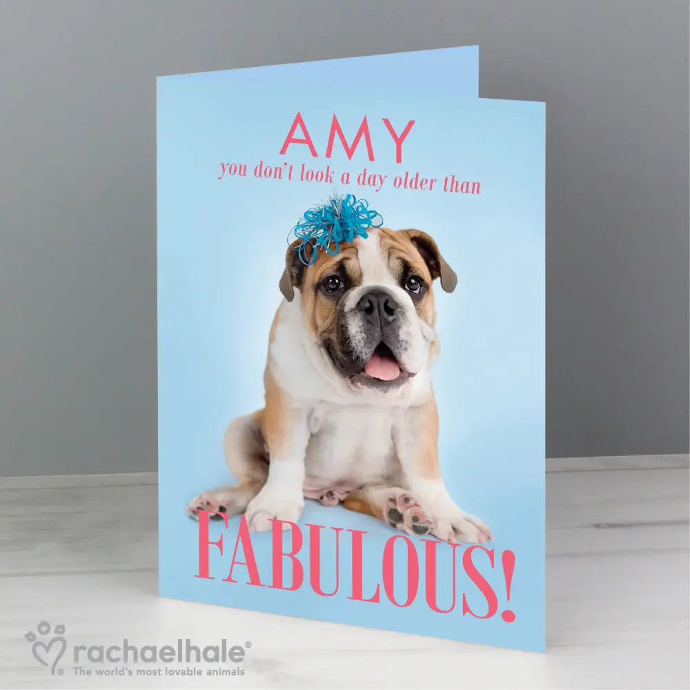 Greetings Cards Personalised Rachael Hale Fabulous Birthday Card