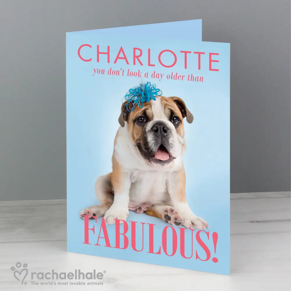 Greetings Cards Personalised Rachael Hale Fabulous Birthday Card