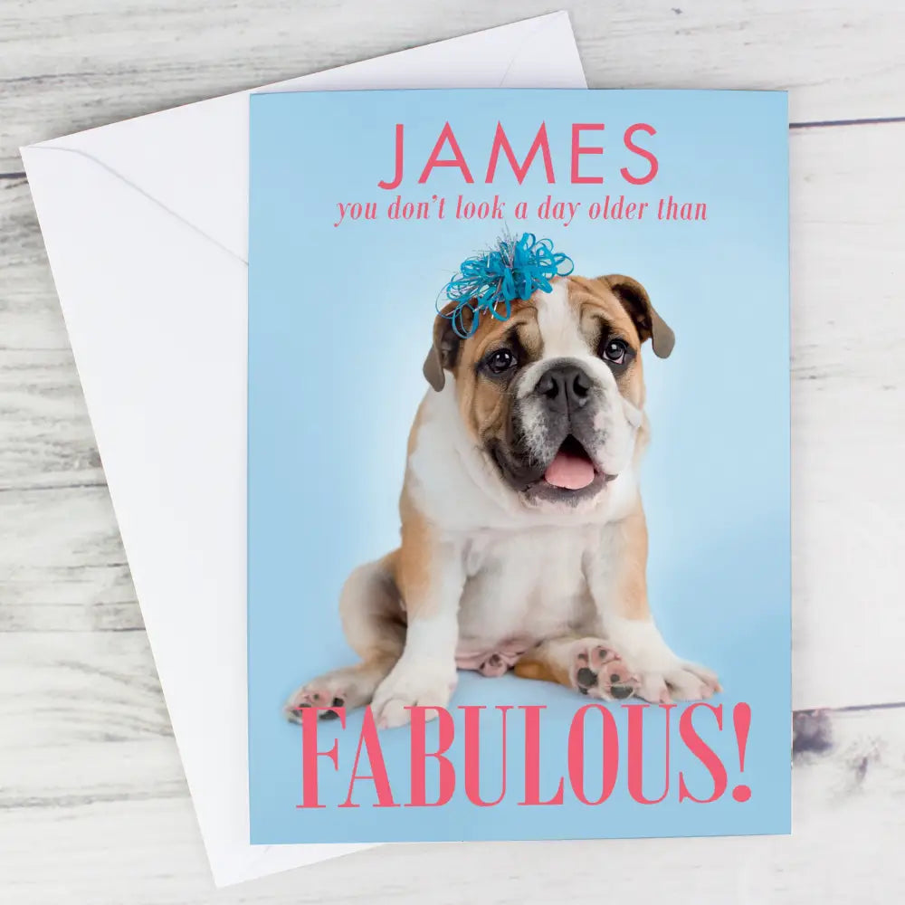 Greetings Cards Personalised Rachael Hale Fabulous Birthday Card
