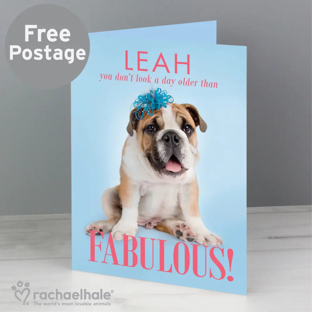 Greetings Cards Personalised Rachael Hale Fabulous Birthday Card